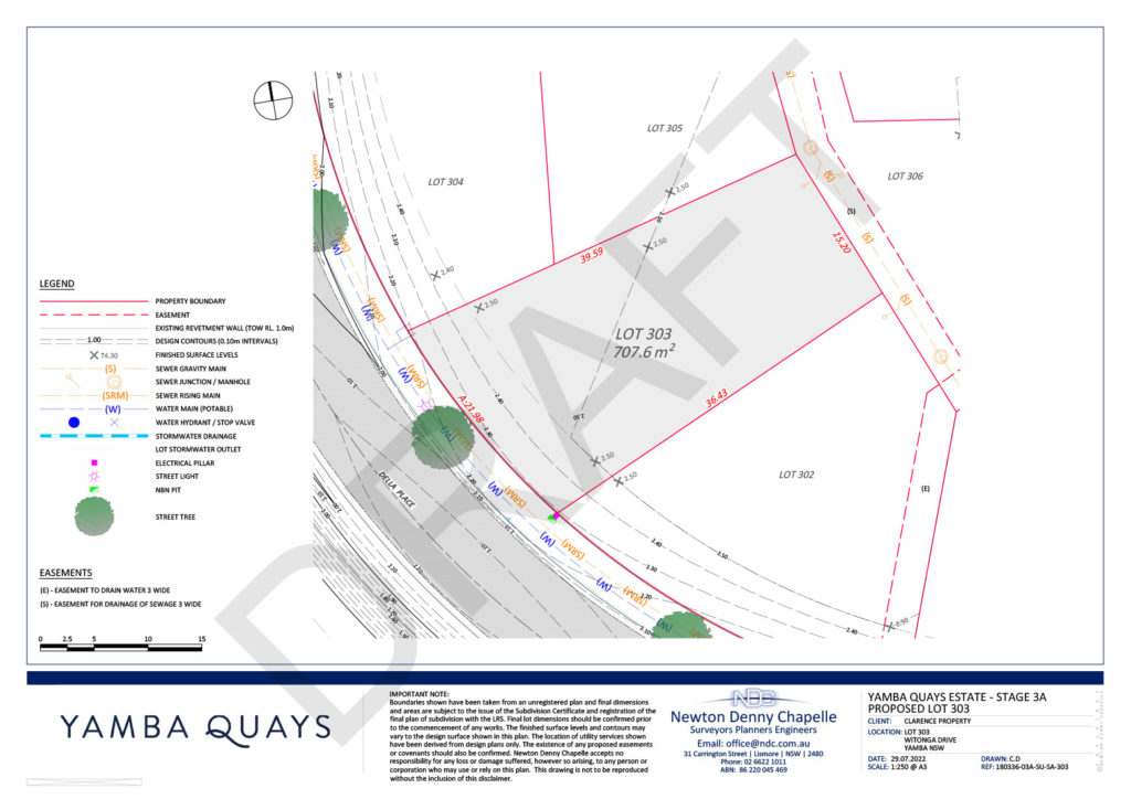 LOT 303 SOLD! Yamba Quays